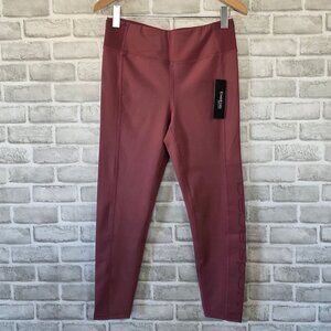bebe Sport Legging Mauve Womens Large Athletic Athleisure NEW